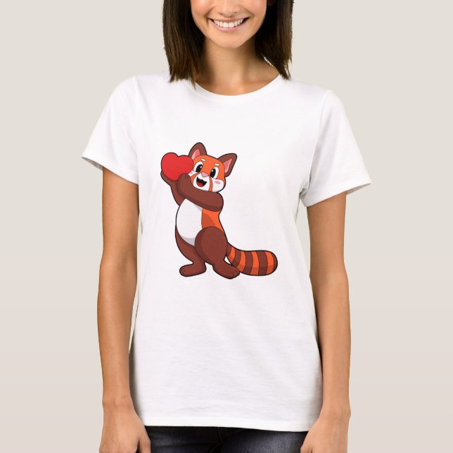 Camiseta Red panda at Love with Heart.PNG (Frente)