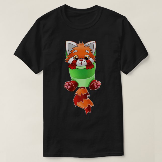 Camiseta Red Panda Baby Sling (Frente do Design)