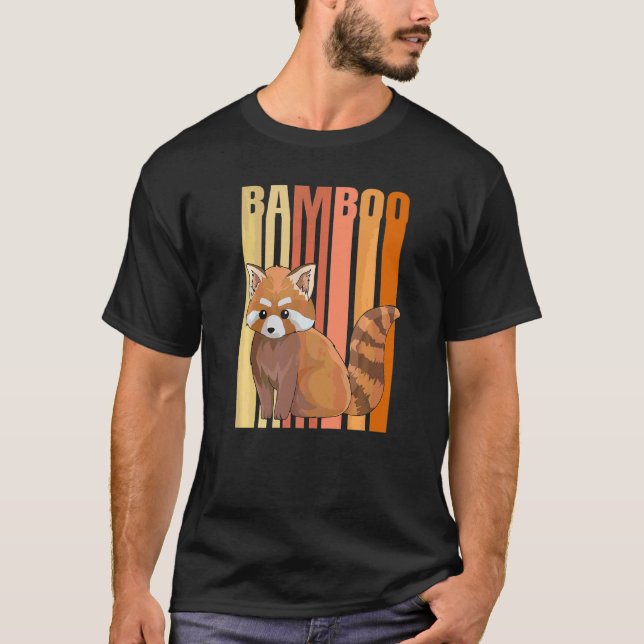 Camiseta Red Panda Bamboo Para Um Panda Vermelho (Frente)
