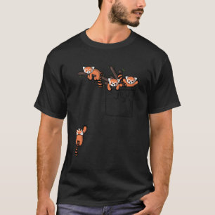 Camiseta Red Panda Bear Jogando Bolso