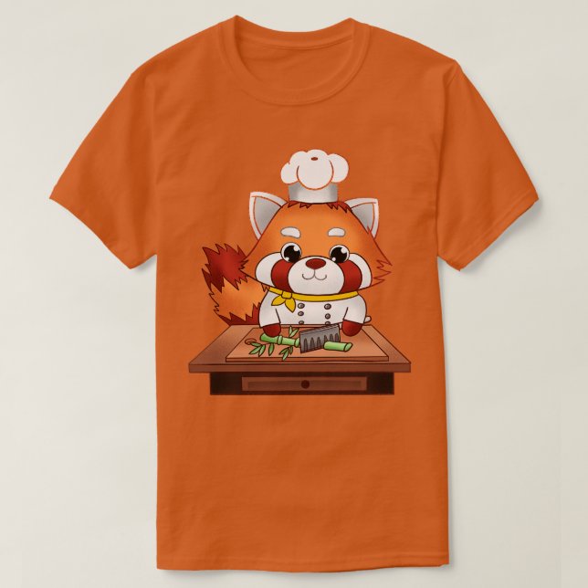 Camiseta Red Panda Chef (Frente do Design)