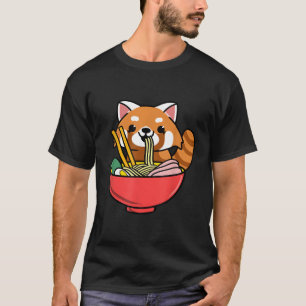 Camiseta Red Panda Comendo Ra