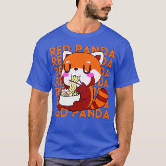Camiseta Red Panda Comendo Ramen 2