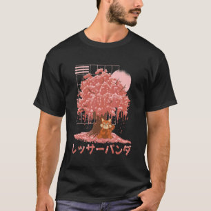 Camiseta Red Panda Day Cherry Blossoms Bloom Pink Sakura Tr