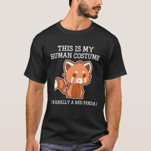Camiseta Red Panda Halloween Costume Boy Mens Men Kids