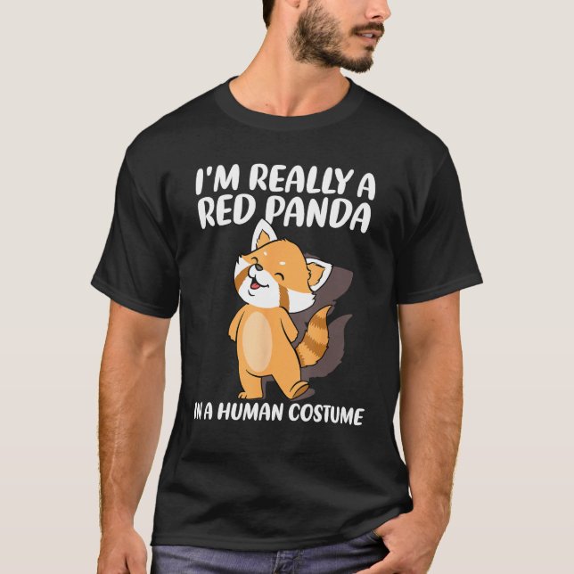 Camiseta Red Panda  Halloween Costume Red Pandas (Frente)