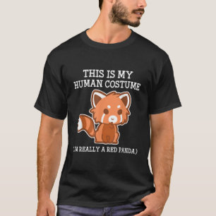 Camiseta Red Panda Halloween S Youth