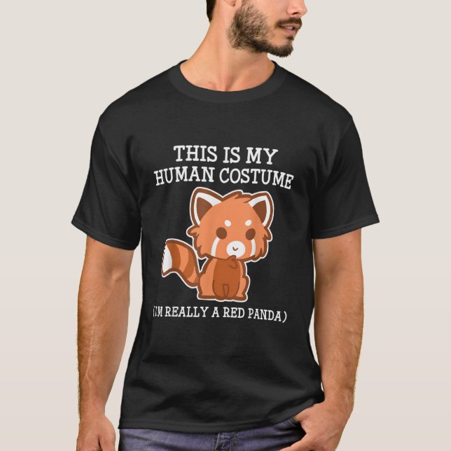 Camiseta Red Panda Halloween S Youth (Frente)