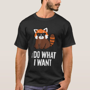 Camiseta Red Panda I Do W I want Red Panda