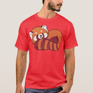 Camiseta Red panda - ilustração fofa adormecida