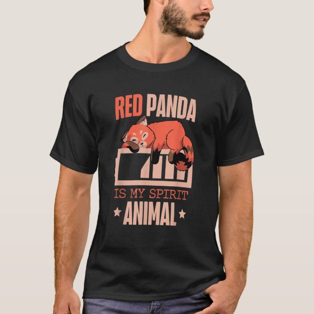Camiseta Red Panda Is My Spirit Animal Zookeeper Zoogoer Wi (Frente)