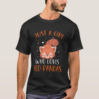 Camiseta Red Panda Just A Who Love Red Pandas