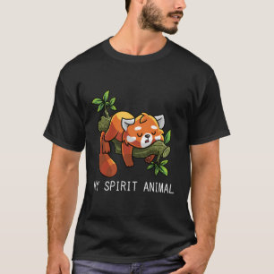 Camiseta Red Panda Lazy Spirit Animal