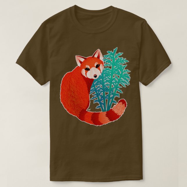 Camiseta Red Panda Light BG (Frente do Design)