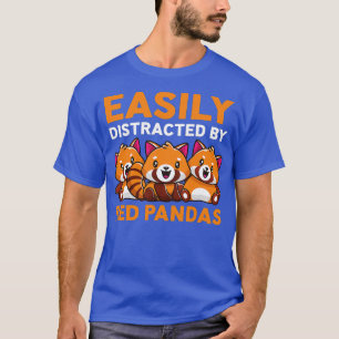 Camiseta Red Panda Love Facilmente Distraido Por Pandas Ver