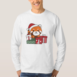 Camiseta Red Panda Natal Presente Inverno Pandas Vermelhas