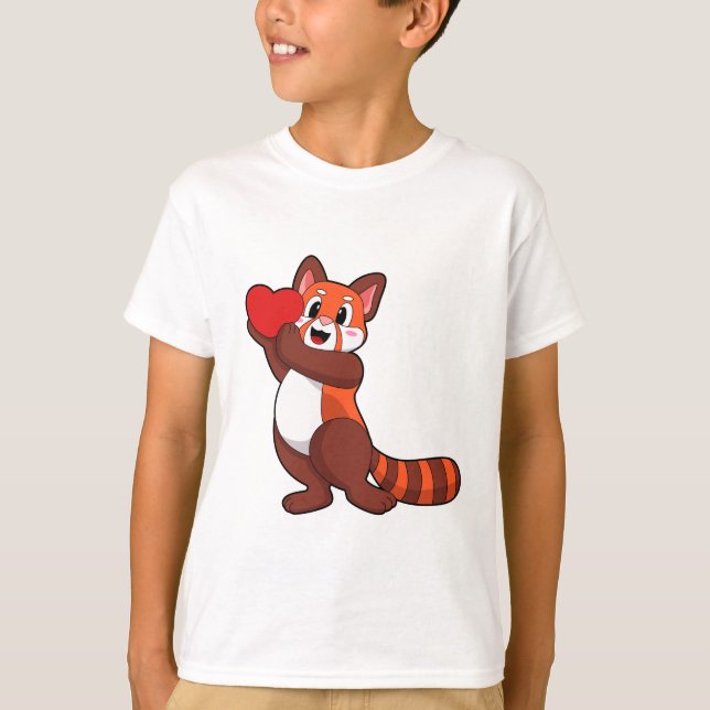 Camiseta Red Panda no Love with Heart.PNG (Frente)