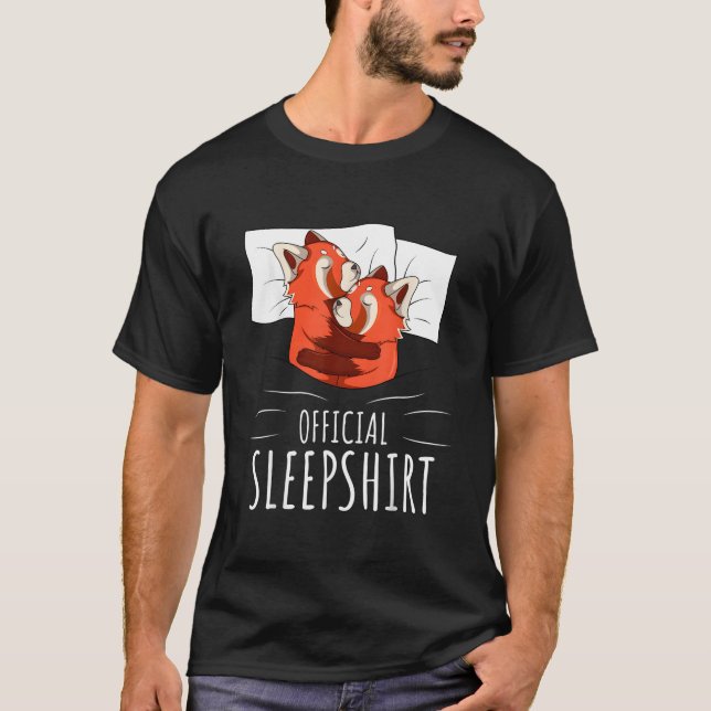 Camiseta Red Panda Official Sleep (Frente)