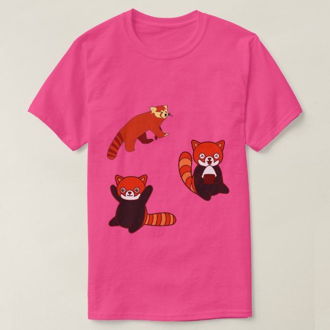 Camiseta Red Panda Pattern Pack (Frente do Design)