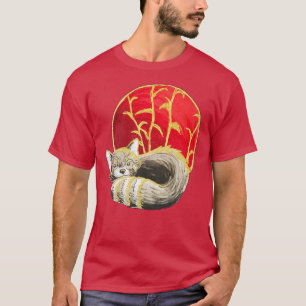 Camiseta Red Panda perto de Bamboo