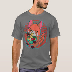 Camiseta Red Panda Ramen Noodle Japão Cuisine Japonês Ásia