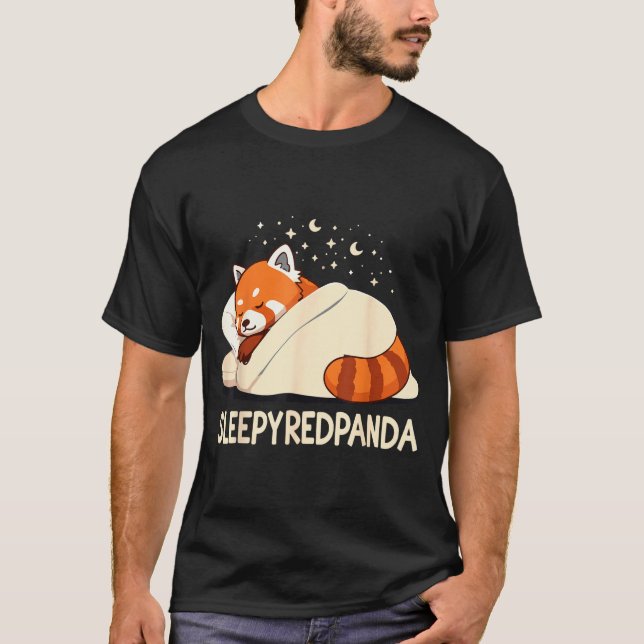 Camiseta Red Panda Sleep Pajamas  (Frente)