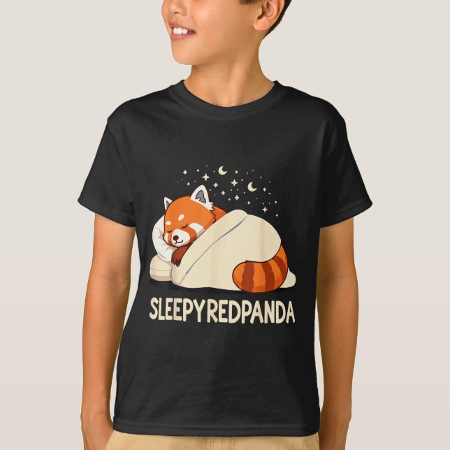 Camiseta Red Panda Sleep Pajamas  (Frente)
