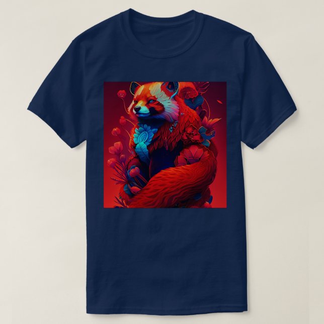 Camiseta Red Panda Spirit Animal (Frente do Design)