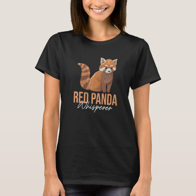 Camiseta Red Panda Whisperer For A Red Panda Zoo Keeper (Frente)