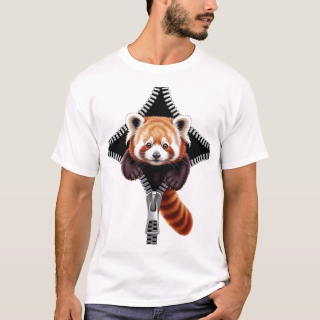 Camiseta Red Panda with zipper (Frente)