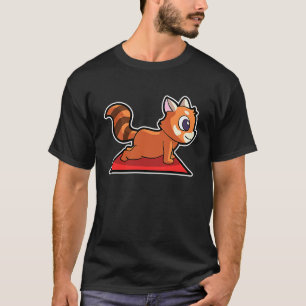 Camiseta Red Panda Yoga Possui ginástica esportiva Ohm Hear