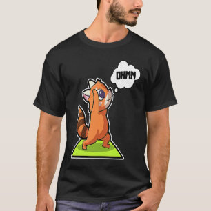 Camiseta Red Panda Yoga Possui ginástica esportiva Ohm Hear