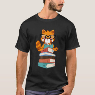 Camiseta Red Pandas Book Bookworm Red Panda Reader