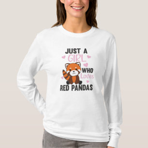 Camiseta Red Pandas Girl ama Red Panda Kawaii Cuecas