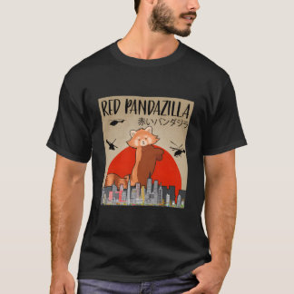 Camiseta Red Pandazilla Panda Dançante Para Panda