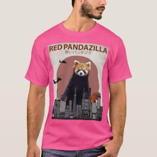 Camiseta Red Pandazilla Red Panda Giant Parody