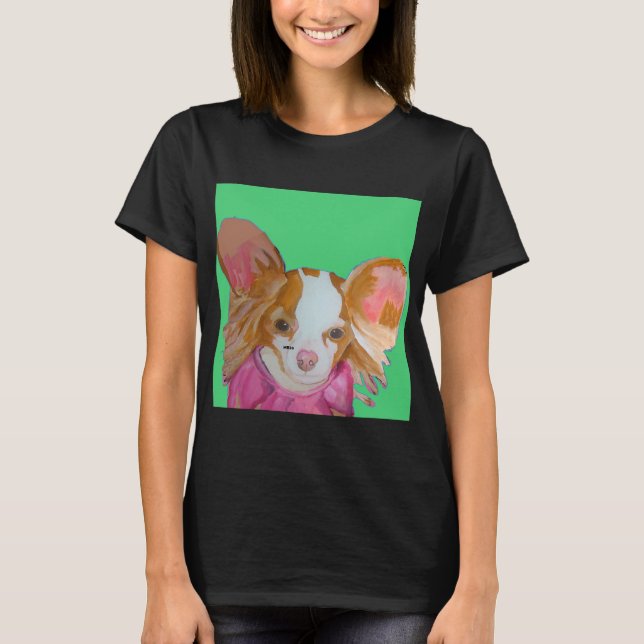 Camiseta Red Papillon Green (Frente)