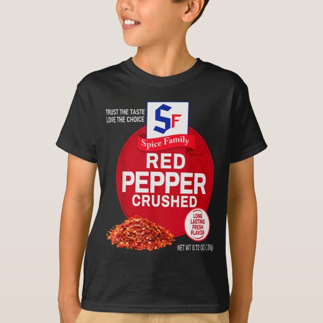 Camiseta Red Pepper Crushed Halloween Sce Costume Group Mat (Frente)