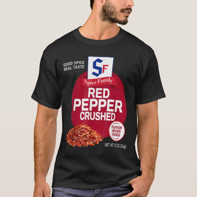 Camiseta Red Pepper Crushed Sce Group Family Matching Hallo (Frente)