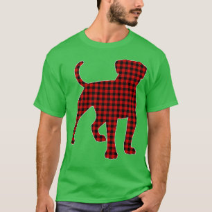 Camiseta Red Plaid American Bulldog Christmas Pajamas Famil