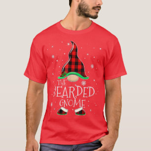 Camiseta Red Plaid The Bearded Gnome Family Christmas Pajam