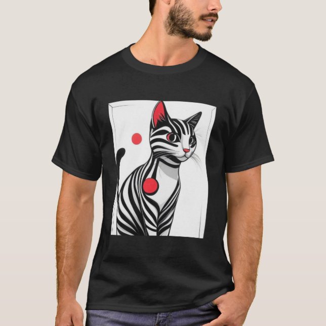 Camiseta Red Pulse Cat (Frente)