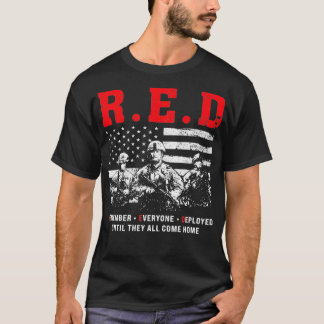 Camiseta RED Remember Everyone Deployed Red Friday American