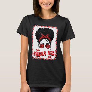 Camiseta Red Ribbon Week Mulheres Negras Mensageiras Groovy
