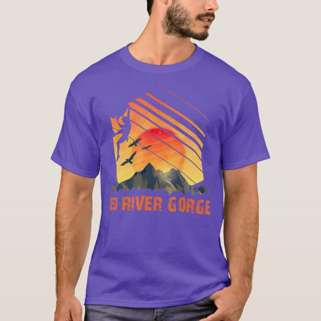 Camiseta Red River Gorge  Climbing Rock Climbing Red (Frente)