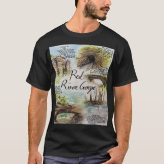 Camiseta Red River Gorge - Pintura de atrações naturais