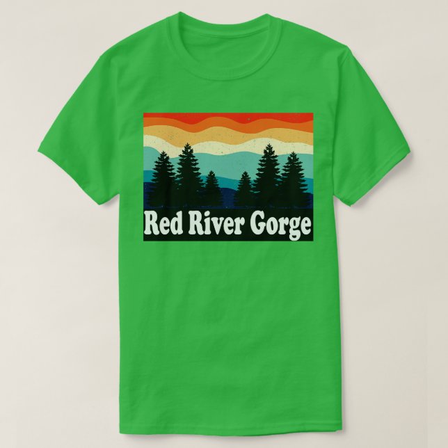 Camiseta Red River Gorge Retro (Frente do Design)