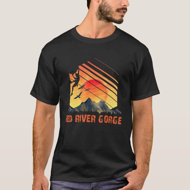 Camiseta Red River Gorge - Sofrendo o rio Vermelho Subindo  (Frente)