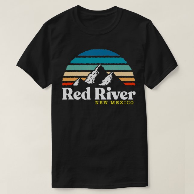 Camiseta Red River New Mexico Ski Resort 1980s Retro (Frente do Design)