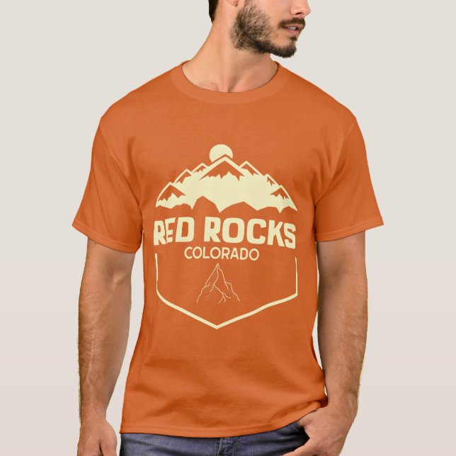 Camiseta Red Rocks Colorado Beautiful Rocky Mountains vinta (Frente)